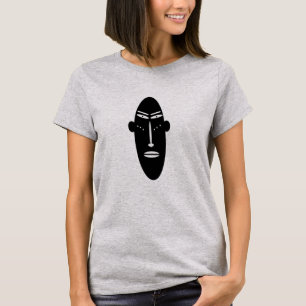 Abstract African modern tattoo face art T-Shirt