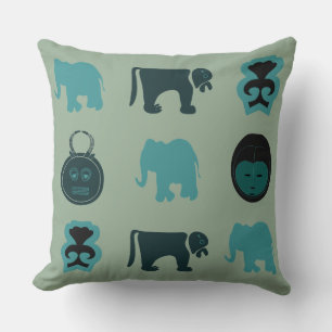 Abstract African ornament art Cushion