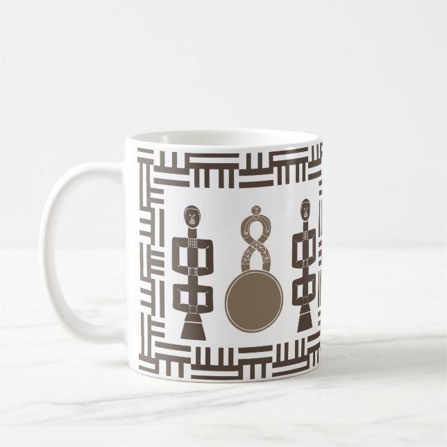 Abstract African tribal art Coffee Mug (Left)