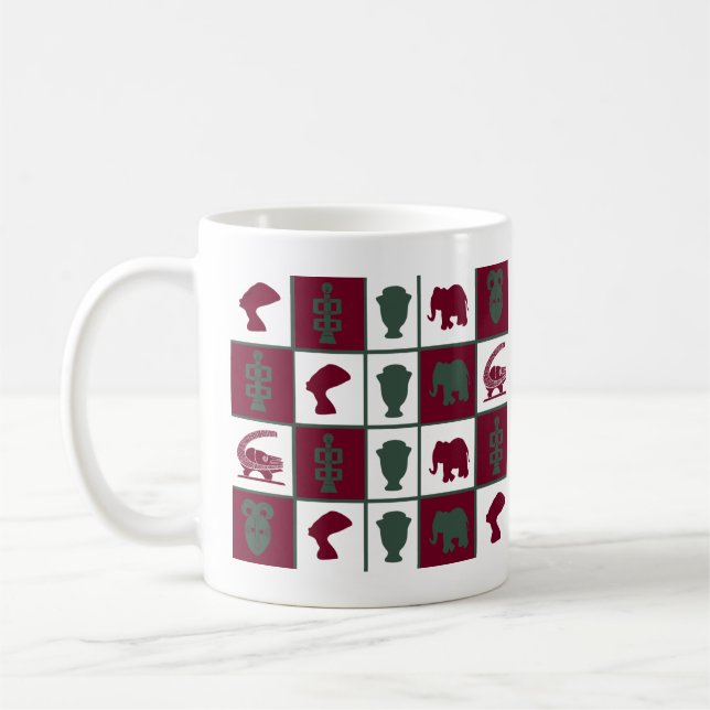 Abstract african tribal art coffee mug (Left)