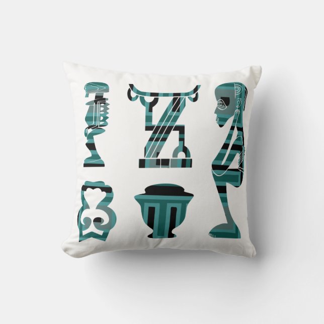 Abstract african tribal art cushion (Front)