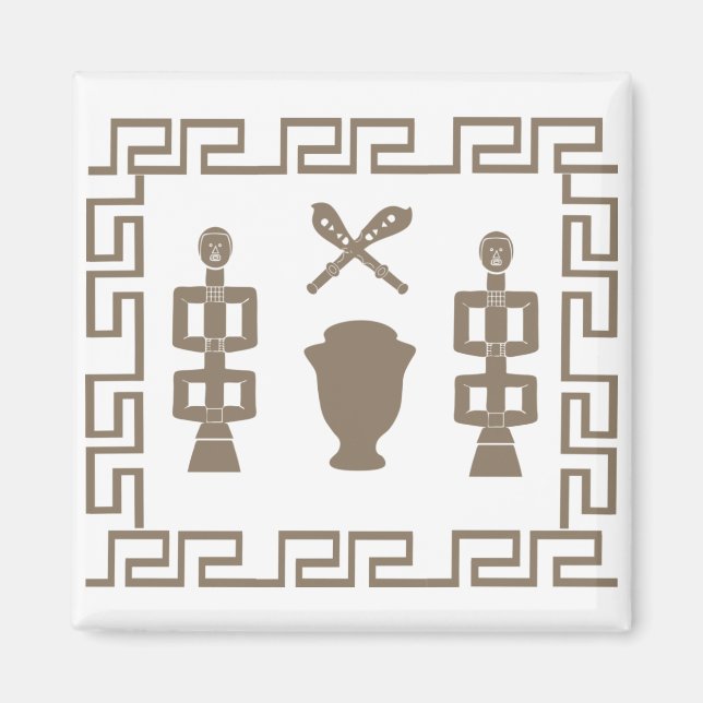 Abstract african tribal art magnet (Front)