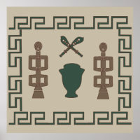 Abstract African tribal art