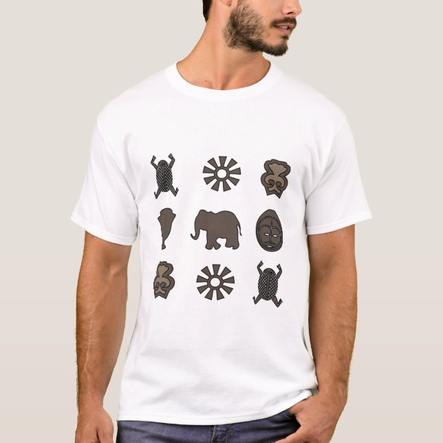 Abstract african tribal art T-Shirt (Front)
