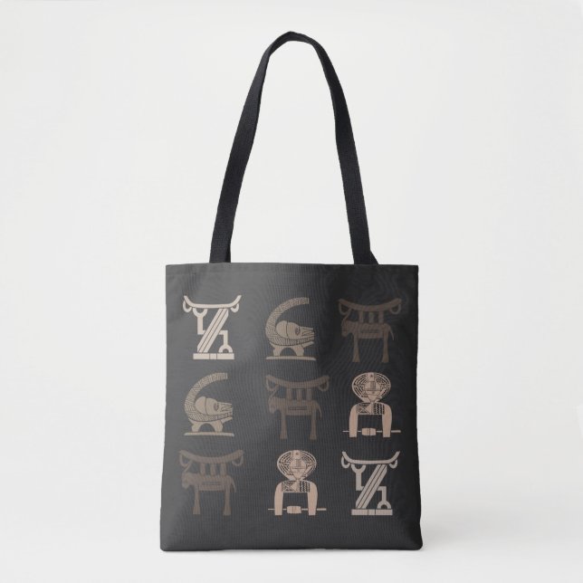 Abstract african tribal art tote bag (Front)