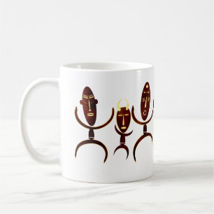 Abstract African tribal dancing scene Coffee Mug
