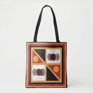 Abstract African tribal geometric pattern Tote Bag