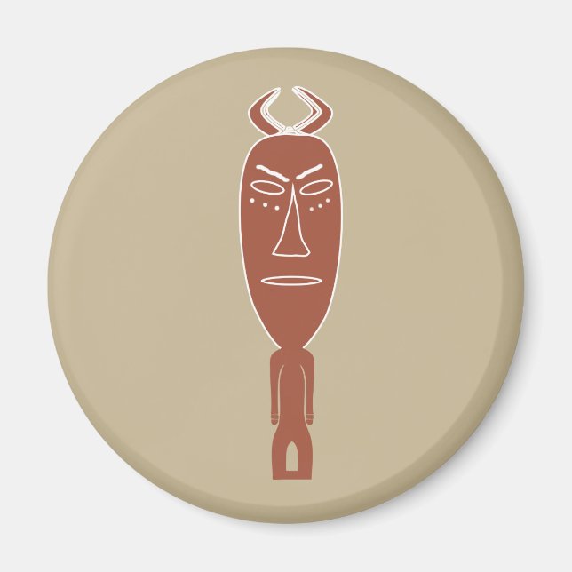 Abstract African tribal indigenous art Magnet (Front)