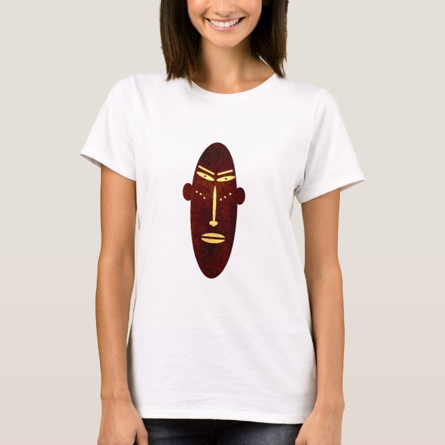 Abstract African tribal portrait T-Shirt (Front)