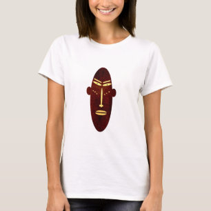 Abstract African Tribal vintage face art T-Shirt