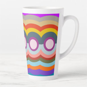 Abstract Again Latte Mug