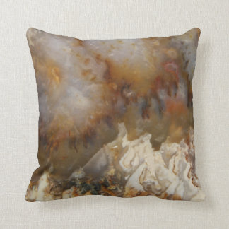 Abstract Agate throw pillow