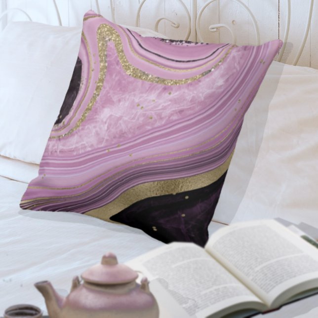 Abstract Agate V1 Mauve ID827 Cushion (Creator Uploaded)