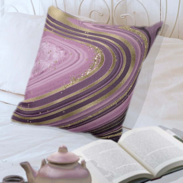 Abstract Agate V2 Mauve ID827 Cushion (Creator Uploaded)
