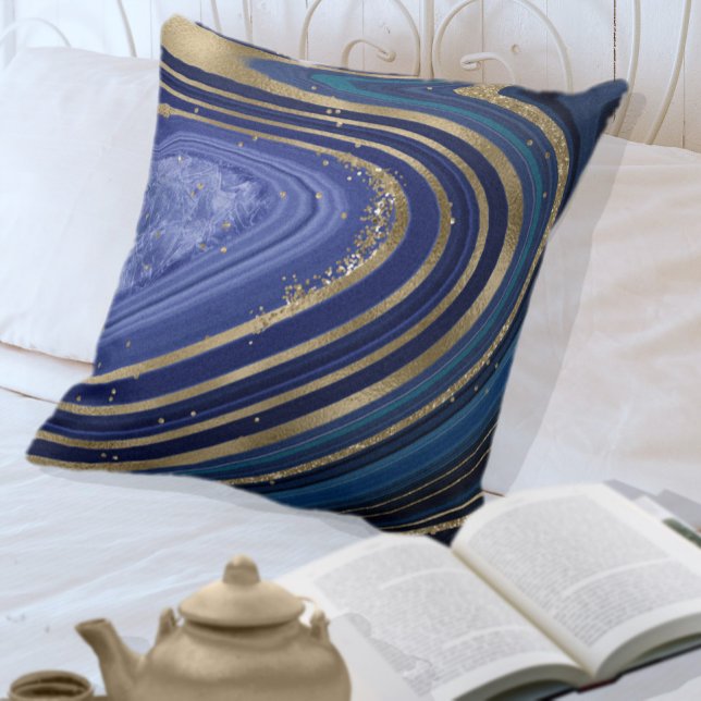 Abstract Agate V2 Midnight ID827 Cushion (Creator Uploaded)