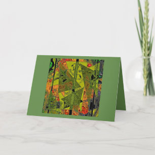 "Abstract Ala Mode"  Folded Blank  Greeting Card