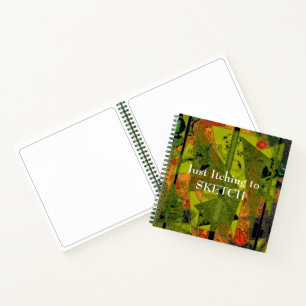 "Abstract Ala Mode" Spiral  SketchBook Notebook