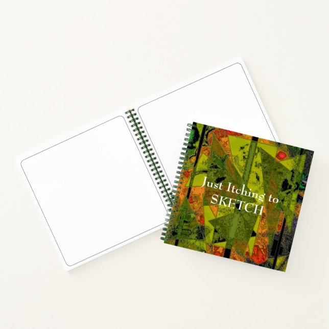 "Abstract Ala Mode" Spiral  SketchBook Notebook (Inside)