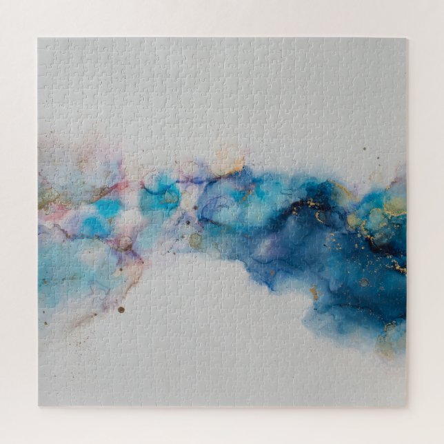 Abstract Alcohol Ink Art Background Jigsaw Puzzle (Vertical)