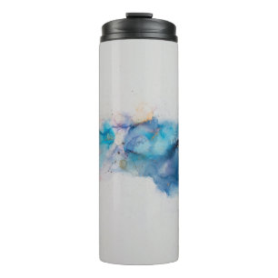 Abstract Alcohol Ink Art Background Thermal Tumbler