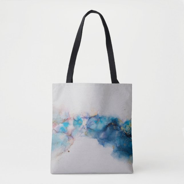 Abstract Alcohol Ink Art Background Tote Bag (Front)