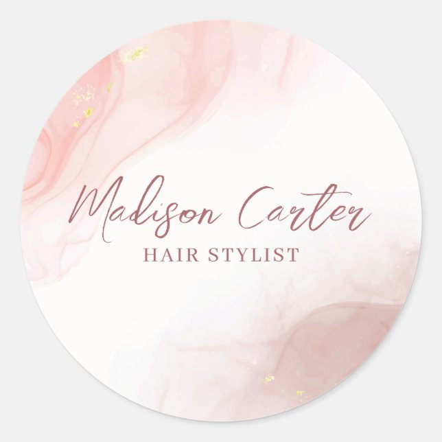 Abstract Alcohol Ink Liquid Sticker (Front)