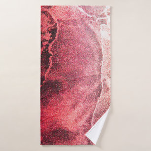 Abstract Alcohol Ink Painting Modern Art Backgroun Bath Towel