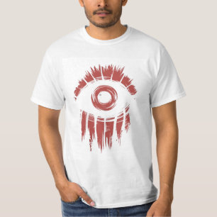 Abstract All-Seeing Eye Graphic T-Shirt