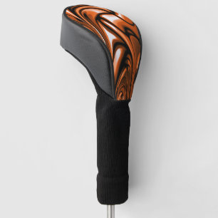 Abstract Amber Ocean Golf Head Cover