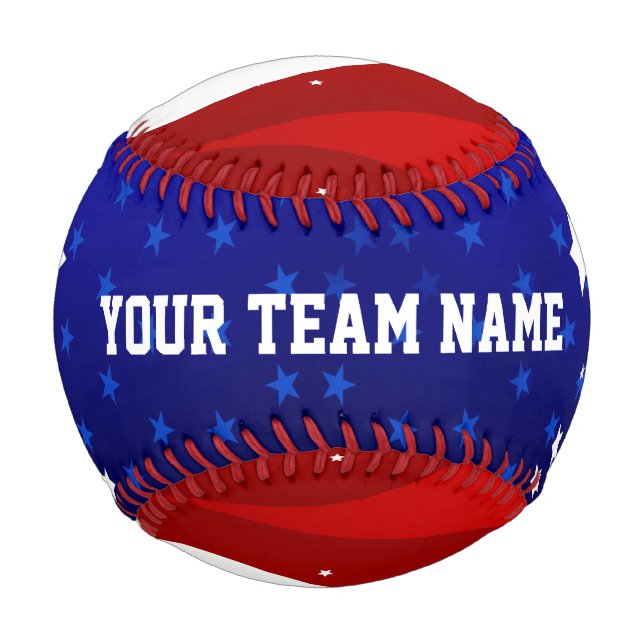 Abstract American Flag Baseball (Back)