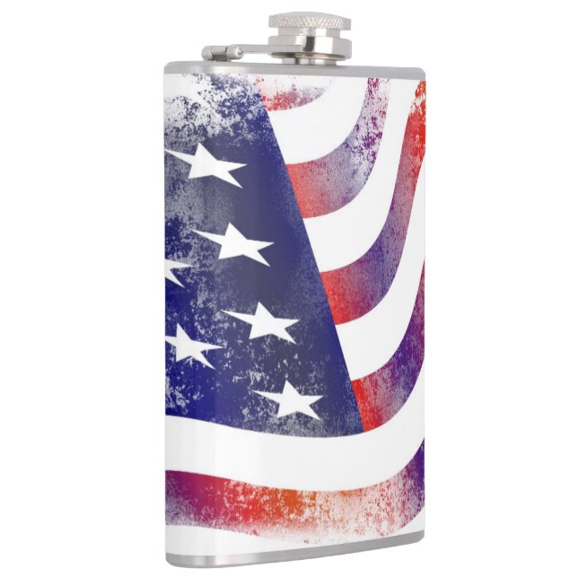 Abstract American Flag Flask (Right)