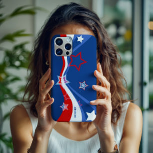 Abstract American flag Stars and Stripes iPhone 16 Pro Case