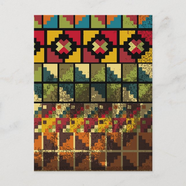 Abstract ancient background postcard (Front)