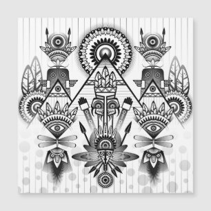 Abstract Ancient Native Indian Tribal