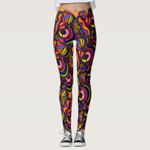 ABSTRACT and COLORFUL!! Leggings