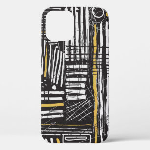 Abstract and creative seamless pattern design with iPhone 12 case