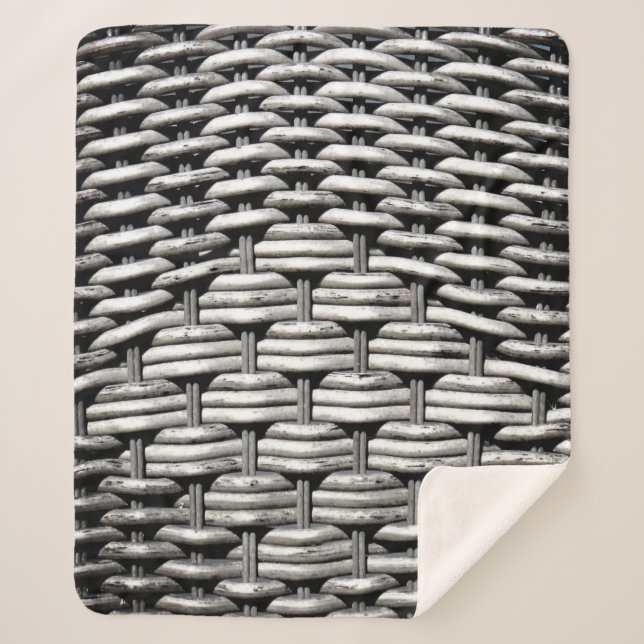 Abstract and Stylish Grey Pattern  Sherpa Blanket (Front)