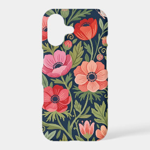 Abstract Anemones & Butterflies iPhone Cases