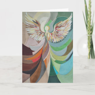 Abstract angel card