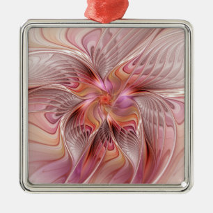 Abstract Angel Colourful Fantasy Fractal Art Metal Tree Decoration