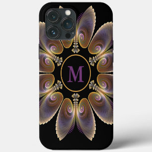 Abstract Angel Wings Mandala Fractal Monogram iPhone 13 Pro Max Case