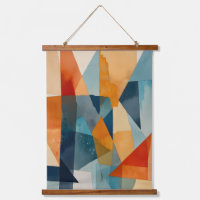 Abstract Angles of Blue and Orange