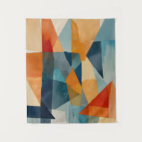Abstract Angles of Blue and Orange