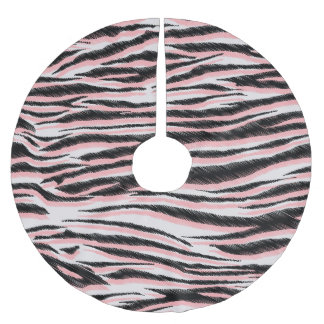 Abstract Animal Skin Seamless Print Brushed Polyester Tree Skirt