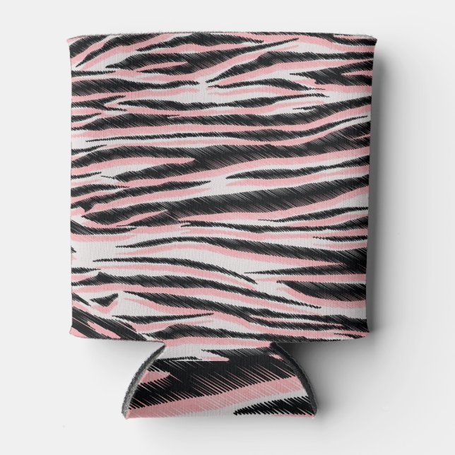 Abstract Animal Skin Seamless Print Can Cooler (Front)