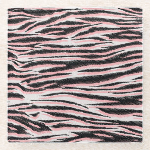 Abstract Animal Skin Seamless Print Glass Coaster