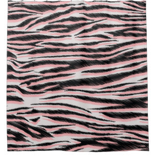 Abstract Animal Skin Seamless Print Shower Curtain