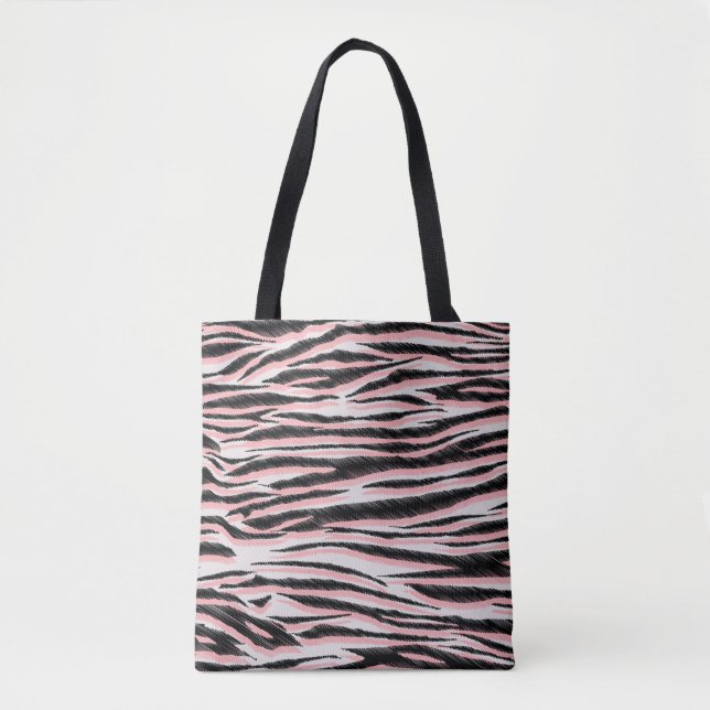 Abstract Animal Skin Seamless Print Tote Bag (Front)