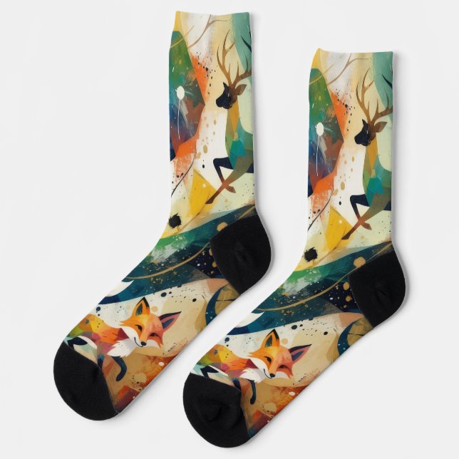 Abstract Animal Socks (Left)