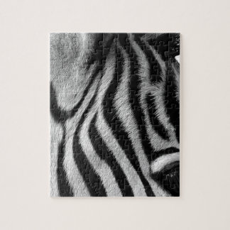 Abstract Animal Zebra Eye Jigsaw Puzzle